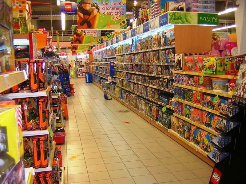 Muebles para tiendas - Mobiliario para jugueterías - Estanterías metálicas